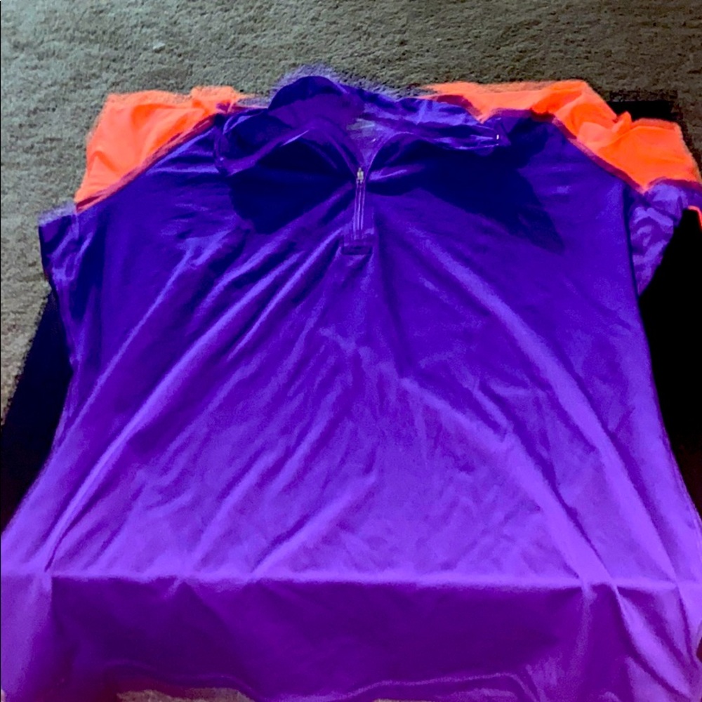 Purple and orange pink nike pro jacket